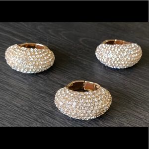 Statement Ring in Gold and rhinestone bling